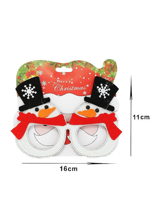Weihnachtsbekleidungsaccessoires Weihnachtsbrillen Schneemann Figur Schneemann Party Pappe