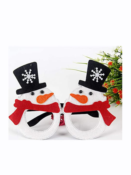 Weihnachtsbekleidungsaccessoires Weihnachtsbrillen Schneemann Figur Schneemann Party Pappe