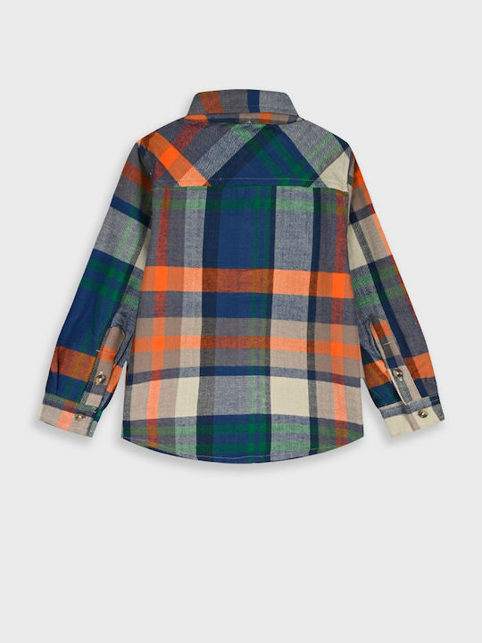 Kids Checked Shirt Long Sleeve Multicolour