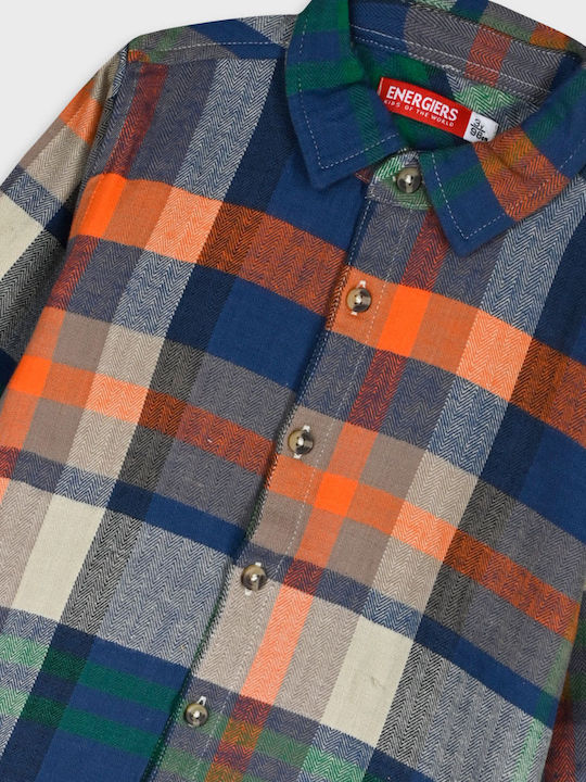 Kids Checked Shirt Long Sleeve Multicolour