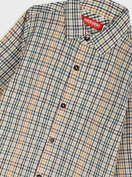 Kids Checked Shirt Long Sleeve Multicolour
