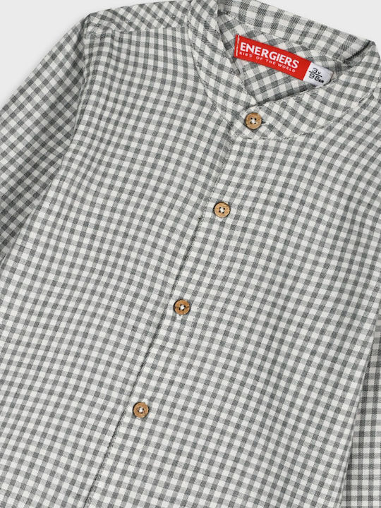 Kids Checked Shirt Long Sleeve Multicolour