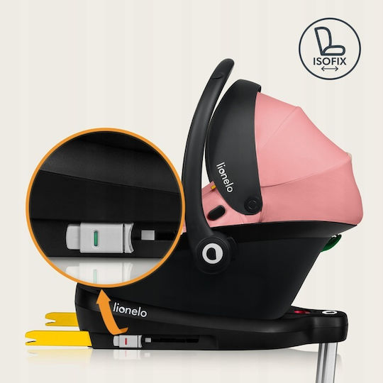 Lionelo Astrid Καθισματάκι Αυτοκινήτου i-Size με Isofix Pink Coral