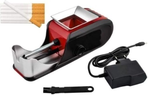 Mașină Electrică De Rulat Țigări Foxmag24 Injecție Tutun Design Ergonomic Negru Roșu