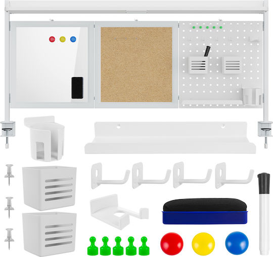 Office Divider Organizer Ergo Office Er-300 W Maximum Load 10kg White Cork Board Width 1250mm White
