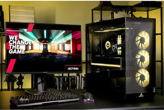 Actina KOMACNGIP0204 Гейминг Настолен компютър (Ryzen 7-7800X3D/32GB DDR5/1TB SSD/GeForce RTX 5080/Без операционна система)