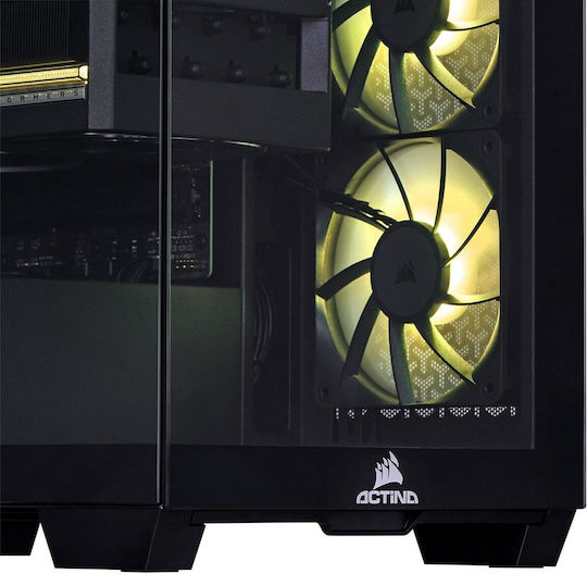 Actina KOMACNGIP0204 Гейминг Настолен компютър (Ryzen 7-7800X3D/32GB DDR5/1TB SSD/GeForce RTX 5080/Без операционна система)