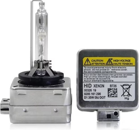 Set 2 Lămpi Auto D1s Putere 35w Temperatura De Culoare 6000k Tensiune 12v Xenon Flux Luminiscent 3200 Lumeni Argintiu