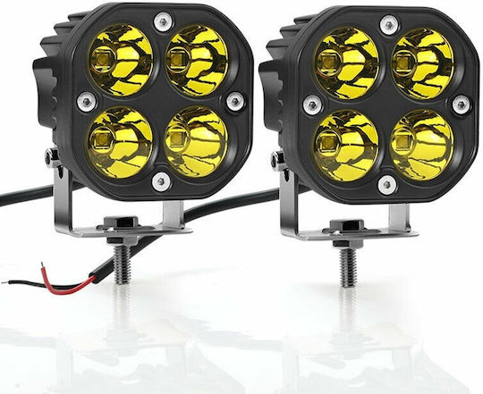 Foxmag24 Proiector LED 40W SUV ATV Tractor Jeep Negru