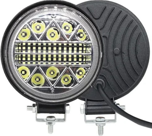Off-road LED Projektor 24V 126W 6000K Farbtemperatur Aluminium Material Schwarz
