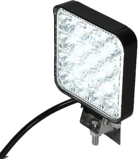Proiector Auto Led Offroad 48w 16 Leduri Halogen 10-30v Carcasă din Aluminiu Ip67