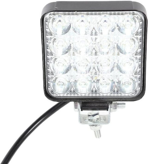 Proiector Auto Led Offroad 48w 16 Leduri Halogen 10-30v Carcasă din Aluminiu Ip67