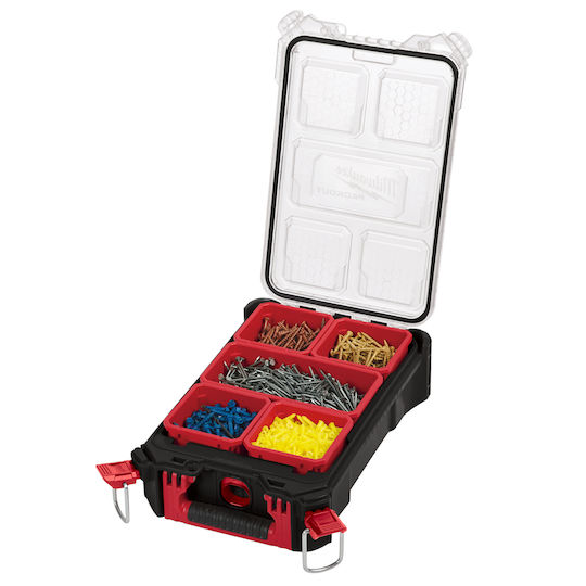 Milwaukee Packout Tool Compartment Organiser Black 25x38x12cm