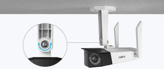 Reolink Duo 2 WiFi IP Dual Κάμερα Παρακολούθησης Wi-Fi 4K Αδιάβροχη με Αμφίδρομη Επικοινωνία