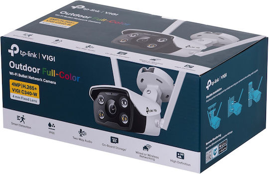 TP-LINK VIGI C340W v1 IP Überwachungskamera Wi-Fi Full HD+ 4MP Wasserdicht mit Zwei-Wege-Kommunikation und Objektiv 4mm