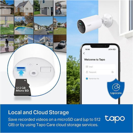 TP-LINK Система За Видеонаблюдение Tapo C410 2 Безжични Камери IP 3MP v1