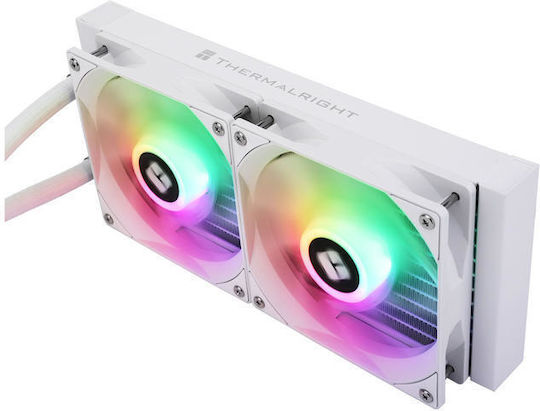 Thermalright Aqua Elite 240 v3 Water Cooling AIO CPU With 2 Fans 120mm And ARGB Lighting White