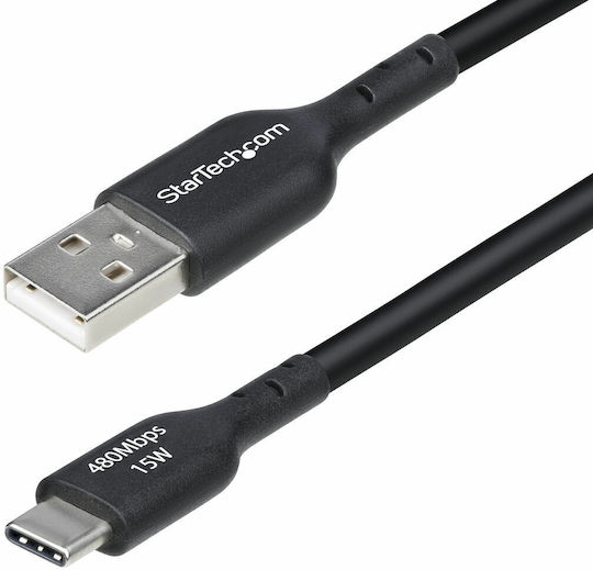 StarTech USB 2.0 Cable USB-C male - USB-A Μαύρο 4m USB2AC4MBKE