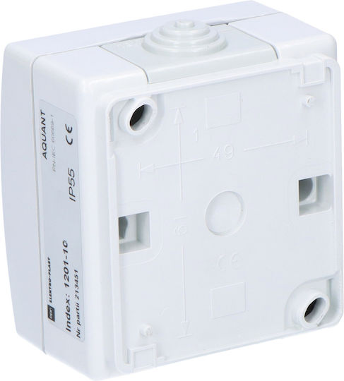 Elektro Plast Waterproof Wall Switch with Gray Frame
