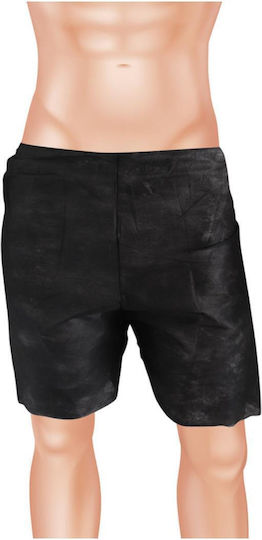 Bournas Medicals Εσώρουχο μιας Χρήσης Ανδρικό Non-Woven Boxer Μαύρο Μαύρο 50τμχ 121.007.M.BL