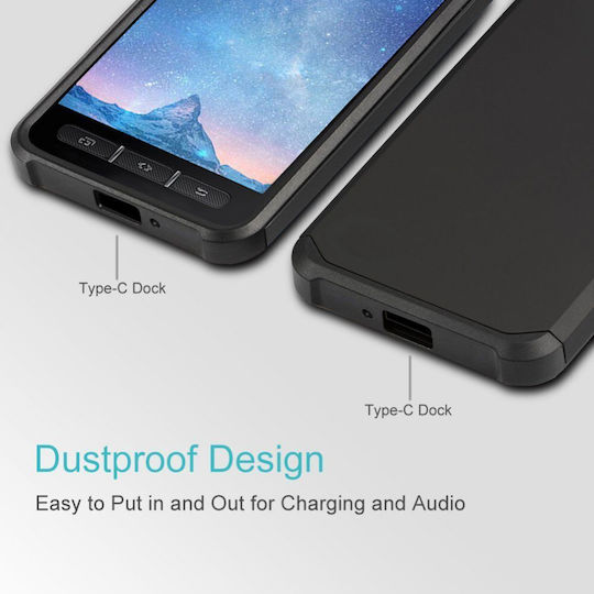 3MK Matt Umschlag Rückseite Silikon Schwarz (Galaxy Xcover 5)