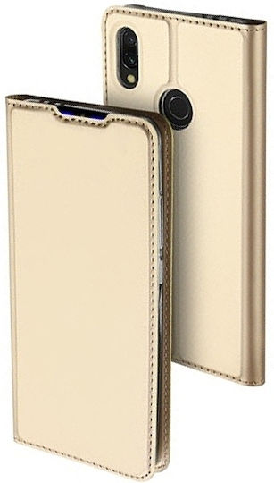 Dux Ducis Skin Pro Series Book Δερματίνης Χρυσό (Redmi 7)