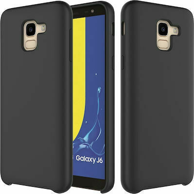 Forcell Silicone Case Back Cover Σιλικόνης Μαύρο (Galaxy J6)