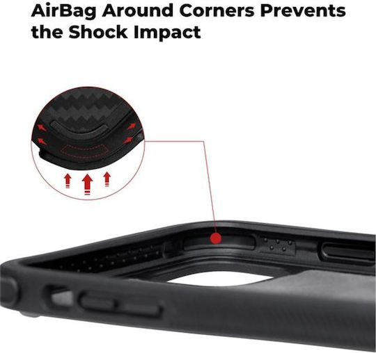 Pitaka MagCase Back Cover Aramid Fiber 0.1mm Μαύρο (iPhone 11 Pro Max)