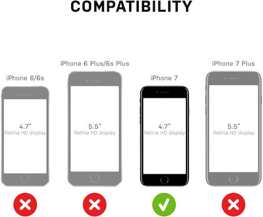 LifeProof Fre Back Cover Πλαστικό 2mm Αδιάβροχο Μαύρο (iPhone SE 2022/2020)
