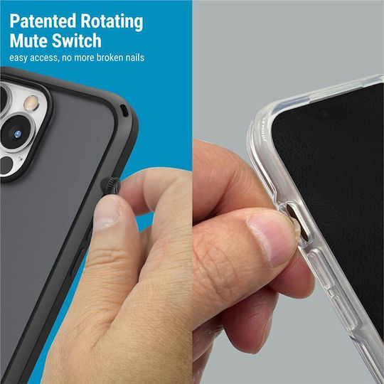 Catalyst Influence Back Cover Plastic cu Curea Transparent (iPhone 14)