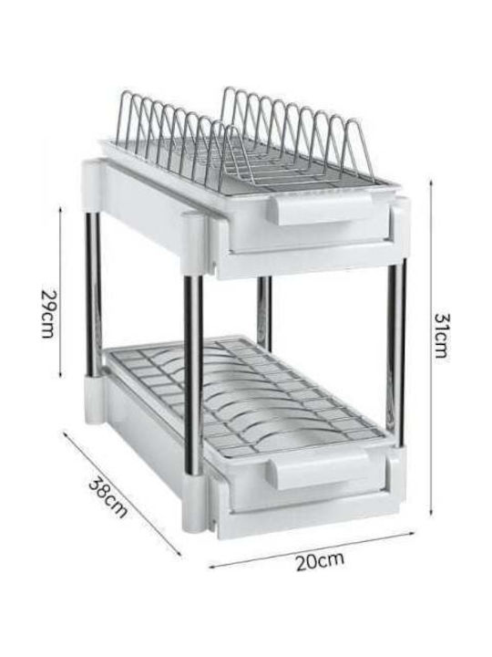 Raft Pentru Dulap Din Plastic 38x20x31cm Albă