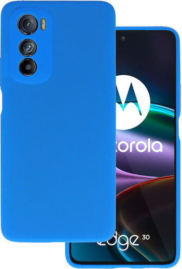 Задна корица Силикон / Пластмаса Син (Motorola Edge 30)