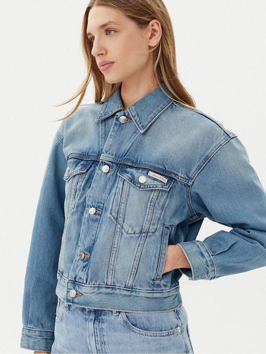 Zuschneiden Damen Jeansjacke Gold Dust