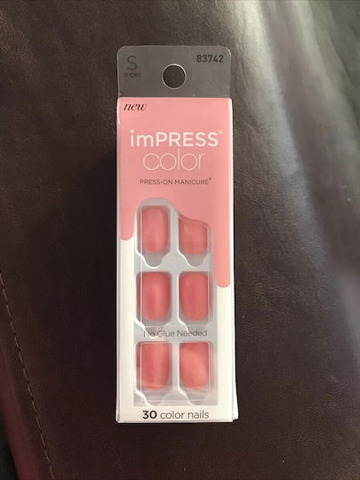 Kiss imPRESS Tips Νυχιών σε Ροζ Χρώμα 30τμχ