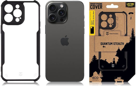 Tactical Quantum Stealth Cover Back Cover Plastic Transparent (iPhone 15 Pro Max)