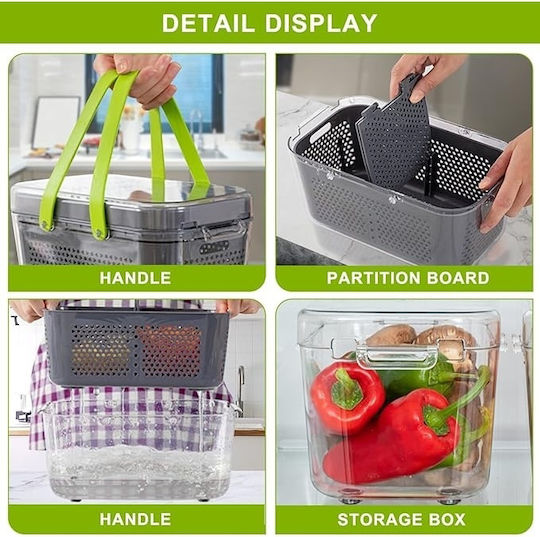 Răzătoare Cu Mecanism Pentru Fructe Și Legume Din Oțel Inox Cu Container