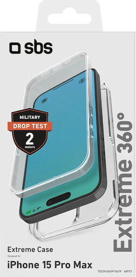 SBS 360 Full Cover Transparent (iPhone 15 Pro Max)