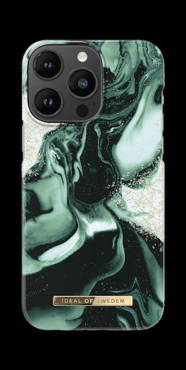 iDeal Of Sweden Fashion Back Cover Σιλικόνης Golden Olive Marble (iPhone 14 Pro Max)