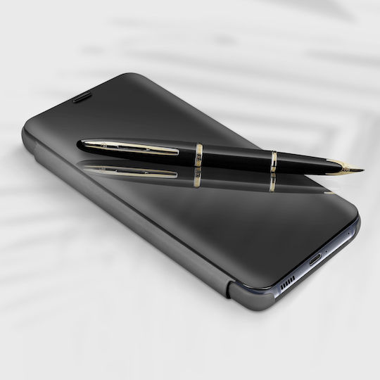 Hurtel Clear View Book Plastic Black (Galaxy S21 FE)