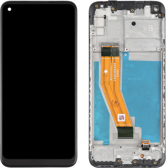 Οθόνη με Μηχανισμό Αφής και Πλαίσιο για Samsung Galaxy M11 (Μαύρο)