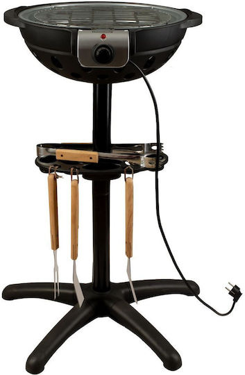 Hausberg HB 540 With Legs Electric Grill Grill 1600W with Lid and Adjustable Thermostat 34cmx34cmcm