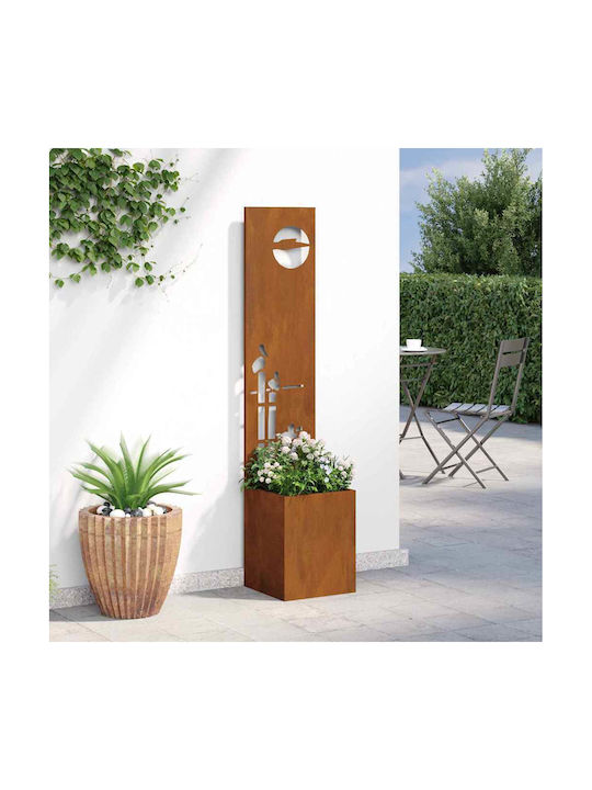 vidaXL Topf Metallisch Rusty 32x140cm.