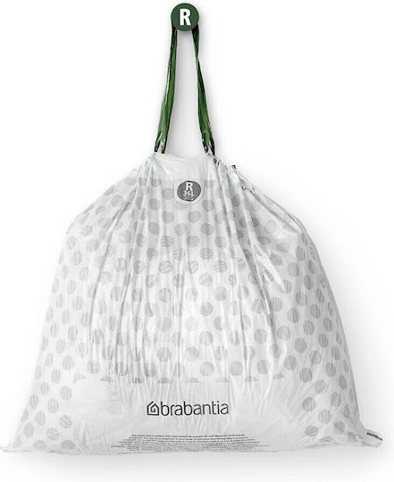 Brabantia Σακούλες Απορριμάτων Χωρητικότητας 36lt με Κορδόνι Type R PerfectFit Bin 40τμχ Λευκές