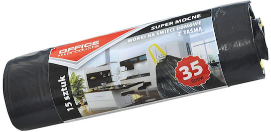 Office Products Trash Bags Capacity 35lt 56x46cm 15pcs Black