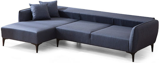 Belissimo Ecke Sofa mit Linker Ecke Blau 270x140x67cm