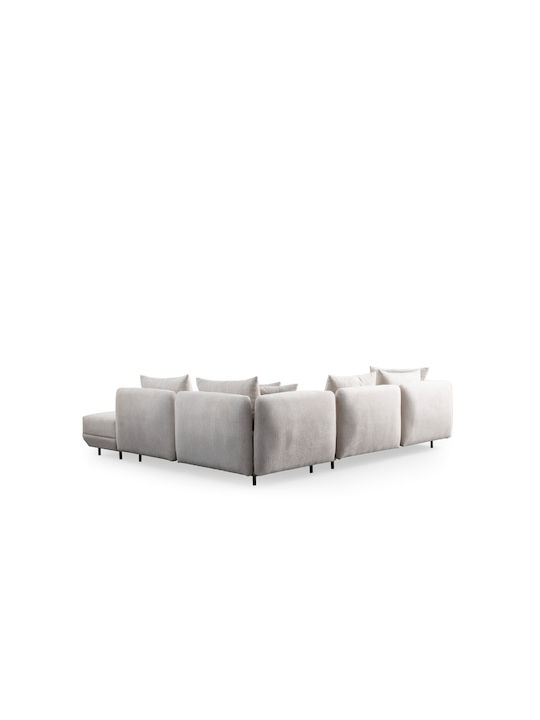 Floransa Ecke Sofa Weiß 310x265x76cm