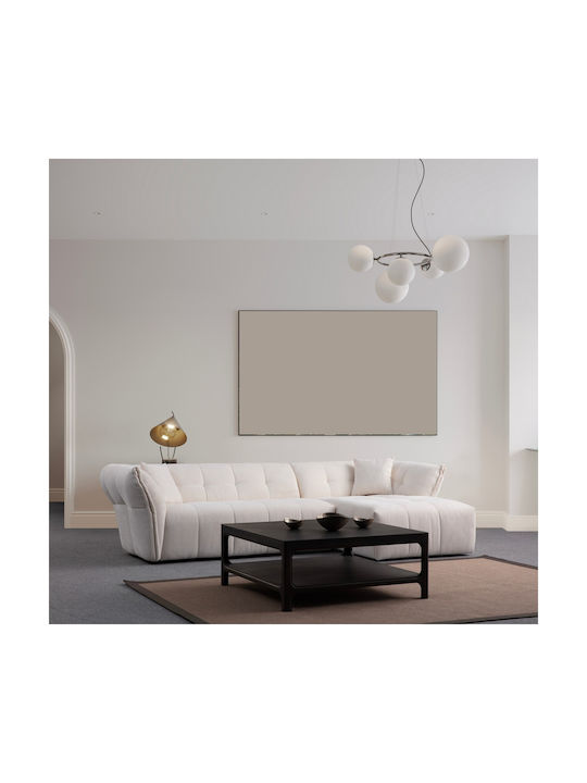 Boxer Γωνιακός Καναπές με Δεξιά Γωνία White 290x165x75εκ.