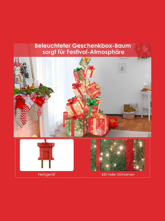 Costway Costway Set of Illuminated Christmas Gift Boxes 170 cm Cm24915de