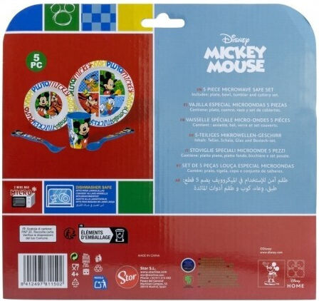 Feeding Set made of Plastic Multicolour 5pcs for 3+ months
