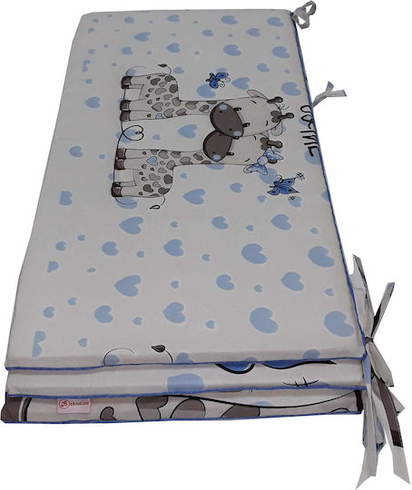 Queen Mother Beboulino U&me Crib Bumper Standard Inside Blue 70x140cm